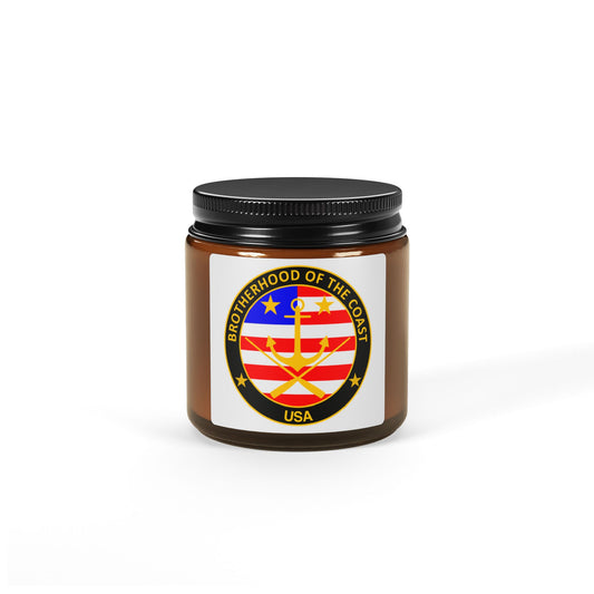 Scented Soy Candle (Multi-Size, Amber Jar)